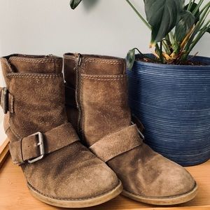 Genuine Suede Western Booties